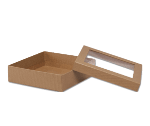 Custom Printed Kraft Window Boxes 